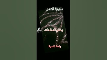 سورة العصر قرآن كريم راحة نفسية #اكسبلور #education #لايك