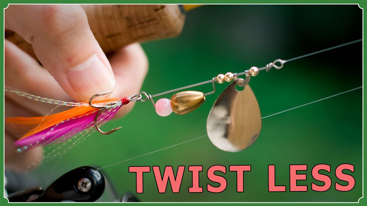 How To Make A Twist Less Spinner Lures Single Blade Style 糸ヨレしにくいスピナールアーの作り方 Youtube