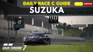 GT7 Suzuka Gr.3 lap guide | Daily race C guide screenshot 1