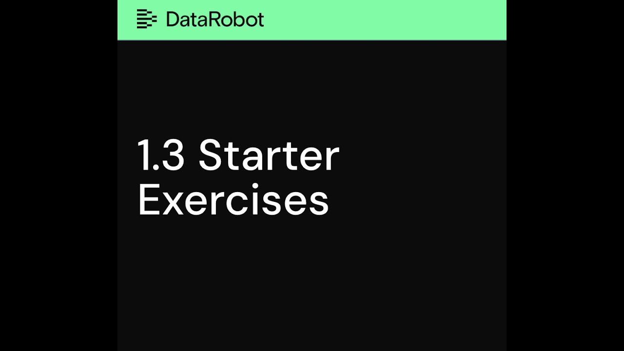 Chapter 1.3 Starter exercises - YouTube