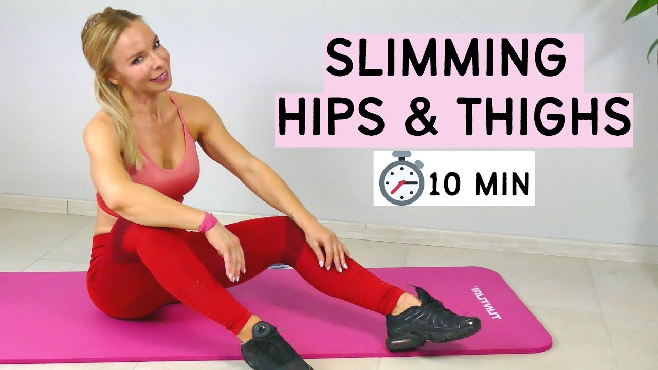 Slimming HIPS & OUTER THIGH How to get beautiful legs workout with no