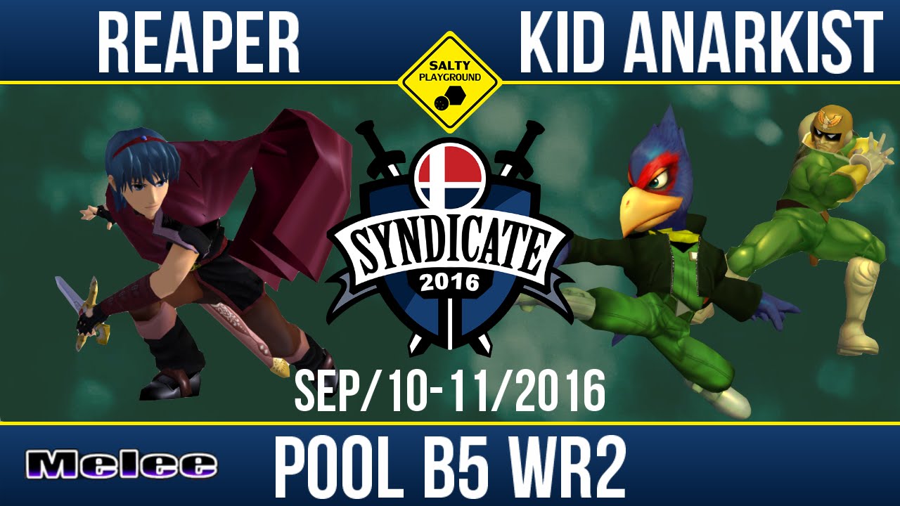 SYN2016 - HEIR | reaper (Marth) Vs. Kid Anarkist (Falco, Cpt. Falcon) - SSBM Pool B5 Winners R2
