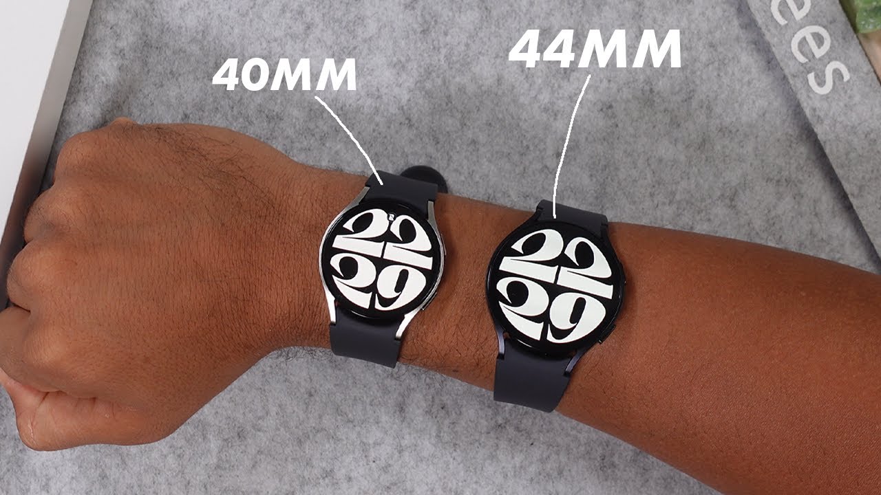 Samsung Galaxy Watch 6 - 40mm vs 44mm SIZE Comparison on WRIST! 