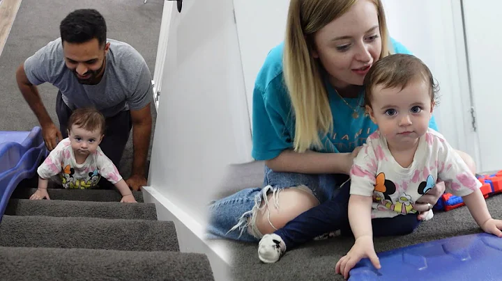 OUR BABY HAZEL CAN NOW CLIMB UP THE STAIRS | *OH N...