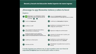 GUIA DE REGISTRO Y COBRO BECA BENITO JUAREZ POR MEDIO DE APLICACION BIENESTAR AZTECA screenshot 5