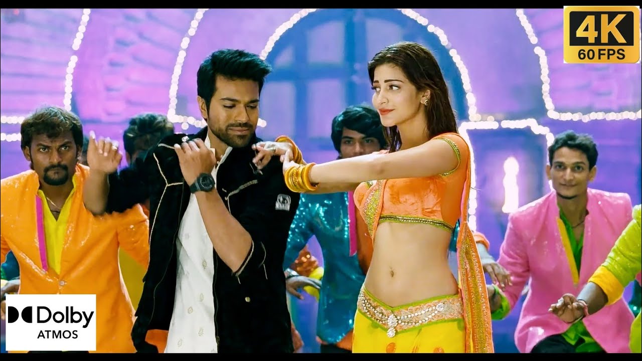 Pimple Dimple 4K Full Video Song 60FPS • Yevadu 4K • Ram Charan • Sruthi Hassan •5.1 Audio Dolby