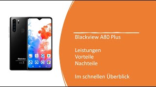 Blackview A80 Plus Smartphone Test deutsch