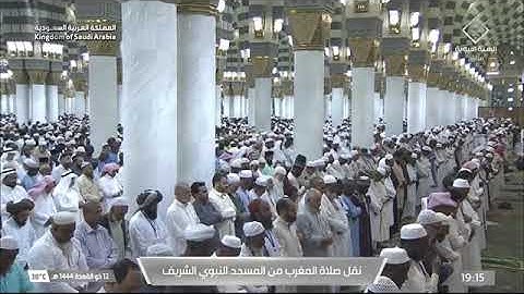 صلاة المغرب لـ فضيلة الشيخ عبدالمحسن القاسم يوم الخميس ١٢ ذو القعدة ١٤٤٤هـ ماتيسر من سورة الأعراف