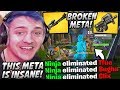 Ninja Shows Off The Most DOMINANT META You Should Run To Wipe FULL SQUADS! - Fortnite EPIC Moments