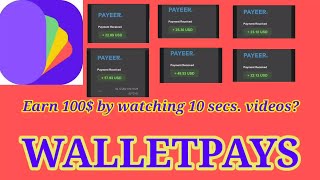 WALLETPAYS | EARN 100$ A DAY BY WATCHING VIDEOS  | PROOF #walletpays #proofs #howtoupgrade #legit screenshot 5