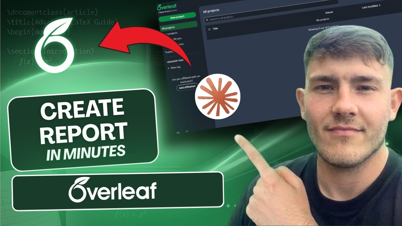 How To Create A Report In LaTeX Overleaf Using Claude AI (Full Guide ...