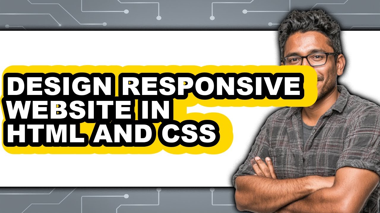How to Design Responsive Website in Html and Css - Step by Step - YouTube