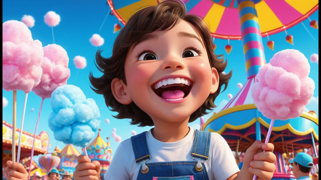 Cotton Candy, Sweet and Light Delight | Popular Nursery Rhyme | Educational Kids Songs