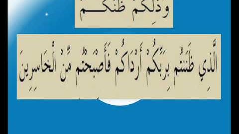 القران الكريم سورة فصلت الاية 23.wmv