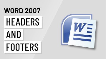 Word 2007: Working with Headers and Footers