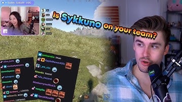 Ludwig asks Leslie if Sykkuno is on their team | OTV Rust Server