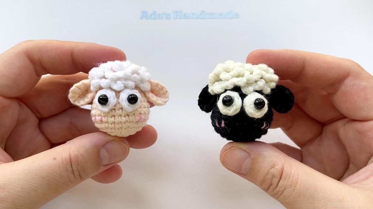 CROCHET KEYCHAIN : How to Crochet Lamb Keychain or Hair Accessories | Crochet Amigurumi Tutorial ✨