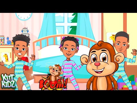 Five Little Monkeys Jumping On The Bed By KITT KIDZ Hip Hop Nursery Rhymes Kid Songs 