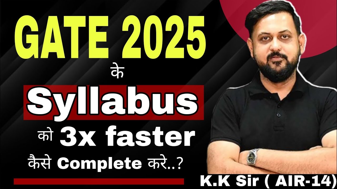 how-to-cover-syllabus-of-gate-3x-faster-kavindra-sir-gate-air