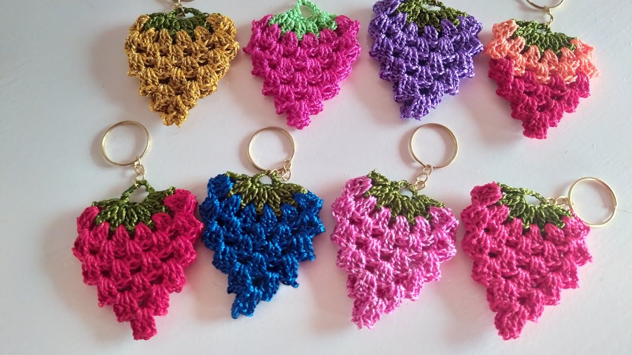PASSO A PASSO CHAVEIRO DE CROCHÊ FÁCIL