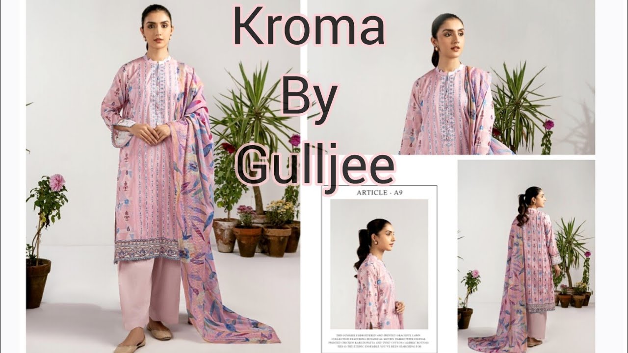 kroma by Gulljee Embroidered lawn
