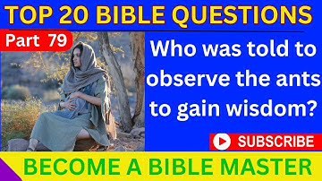 Bible Quiz: Secrets Revealed| TRIVIA QUESTIONS AND ANSWERS - Part 79