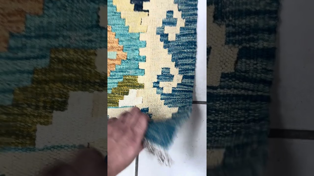 Blueish Afghan Kilim 152 x 103 CM  