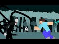 Slenderman vs Herobrine / stick nodes animation