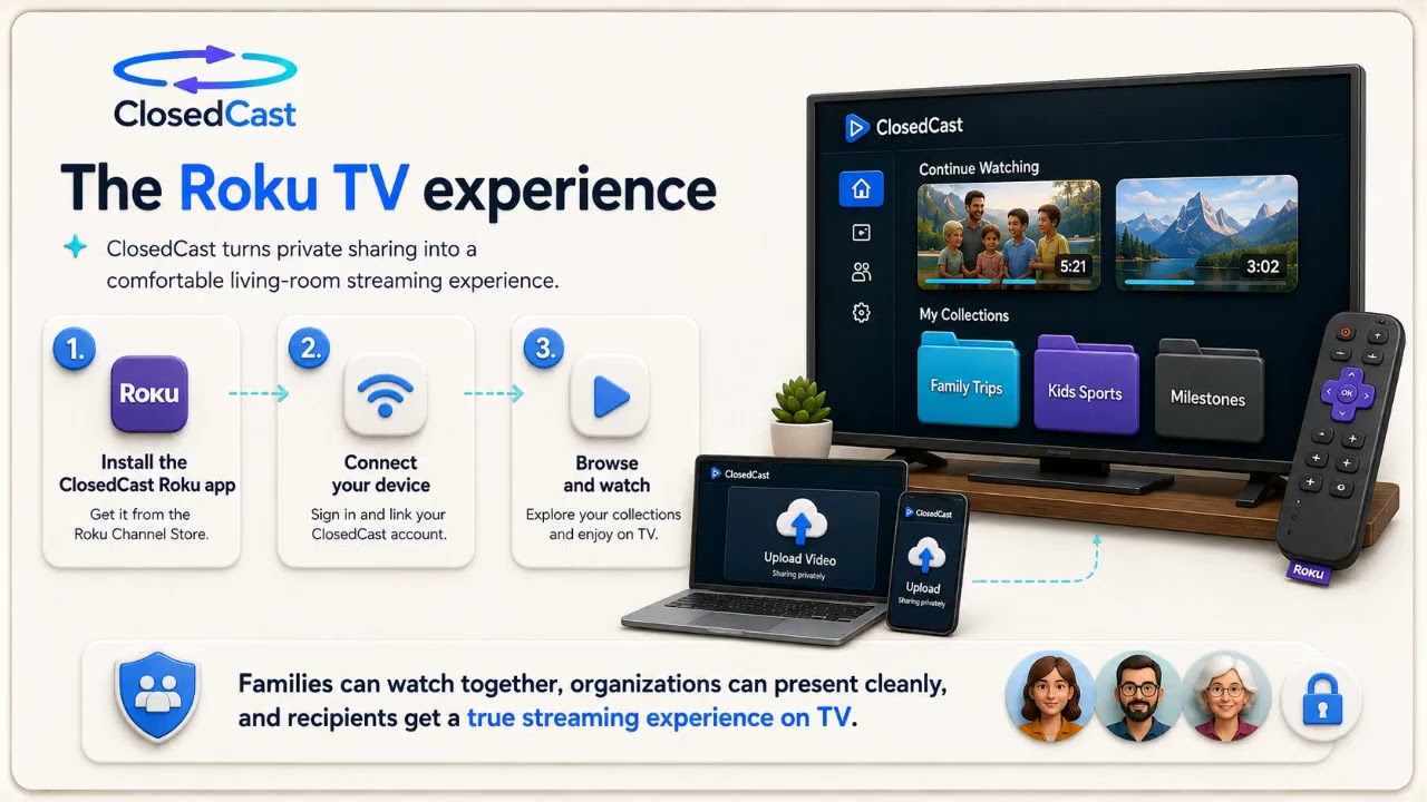 Turn transferred videos into a private video library