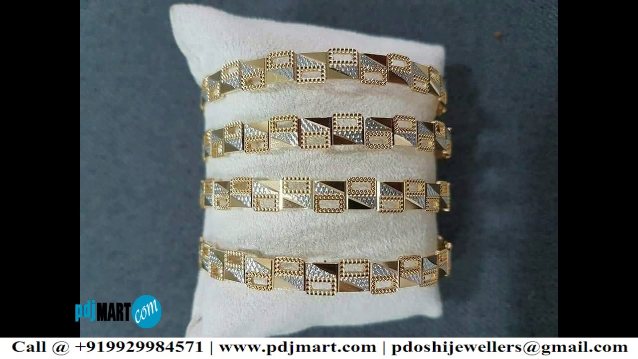 CNC Cutting Gold Ladies Kangan & Kada in Gold and Silver : Call @ + 919929984571 | pdjmart.com