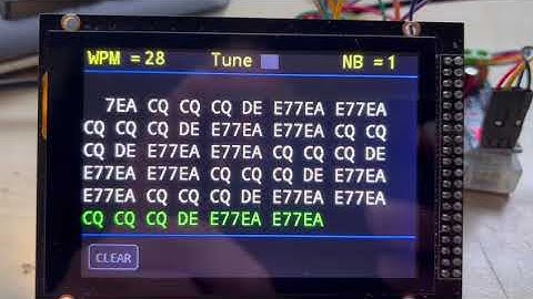 Binary morse tree decoder with Goertzel bandpass filter