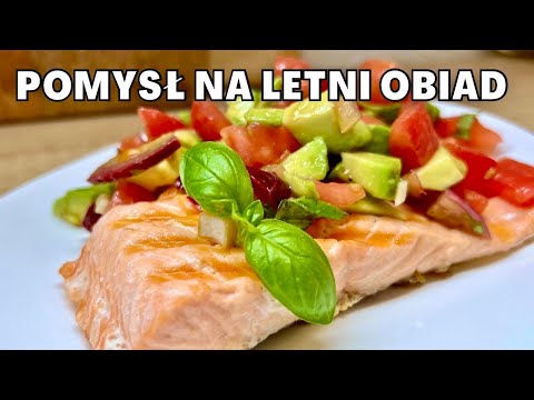 Łosoś z grilla z awokado | Pomysł na lekki obiad | Dieta niskowęglowodanowa