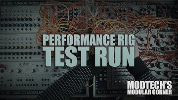 pt.2 TEST RUN of my live techno modular rig