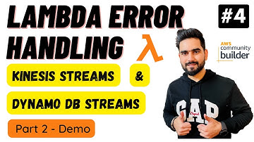 Lambda Error Handling features for Kinesis Data Streams and DynamoDB | Kinesis Error Handling Demo