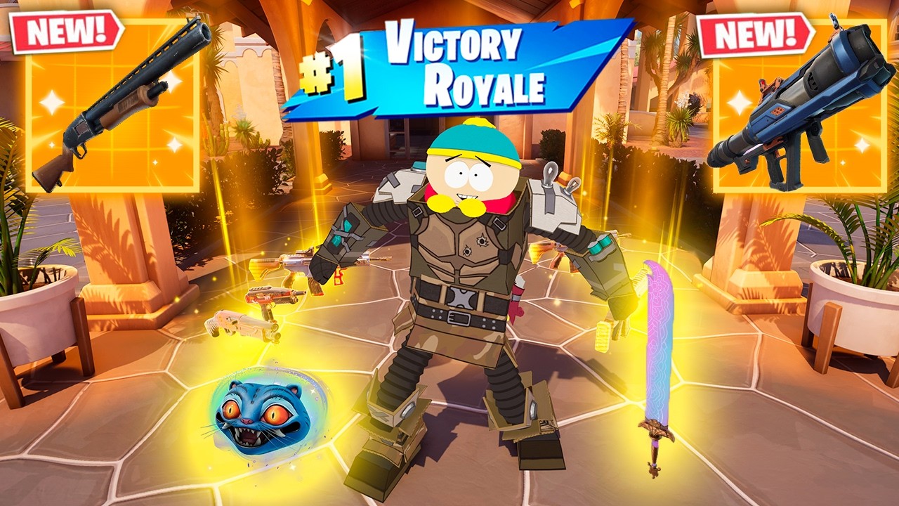 BATTLEHAWK CARTMAN vs NEW MYTHIC'S CHALLENGE (NEW!! Fortnite Chapter 7 Season 1)