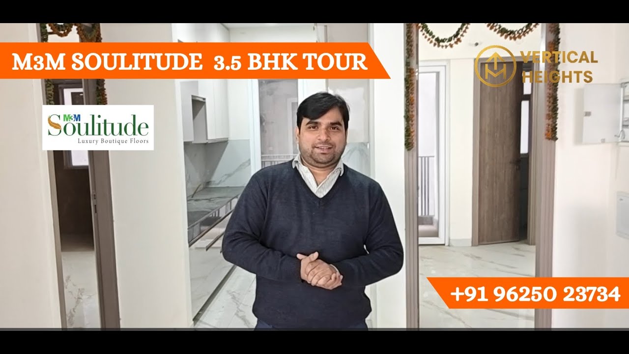 M3M Soulitude | 1494 SQ FT  3.5 BHK Ready to Move Floor in Sector 89: Gurgaon Luxury Floors Tour