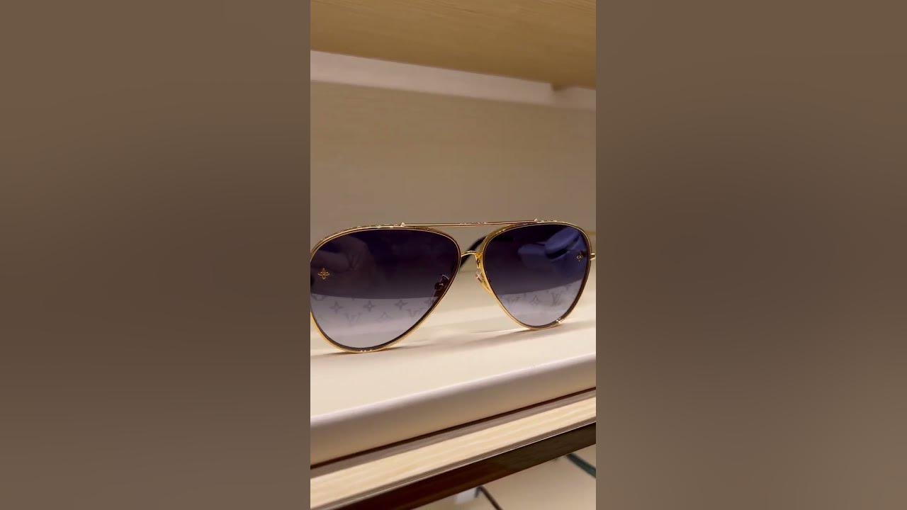 Unboxing Louis Vuitton Pilot Sunglasses with LV Monogram [4k] 