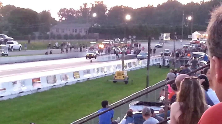 Drag racing and a spectacular crash