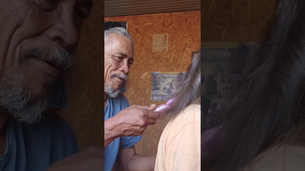 GRWM granddad plays with my hair 