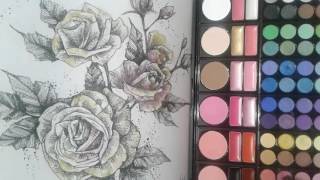 Coloring Book Tips Tricks Super EASY How to Color Using Eyeshadow on Coloring Books