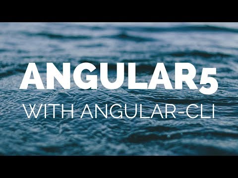 Create Angular5 Project with angular-cli