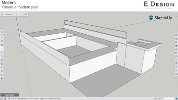 GETTING STARTED with SketchUp Free - Modern Pool (Part 1)