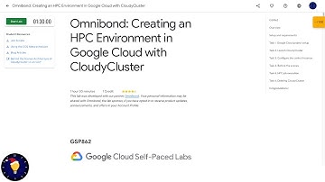 Qwiklabs | Omnibond: Creating an HPC Environment in Google Cloud with CloudyCluster [GSP862]