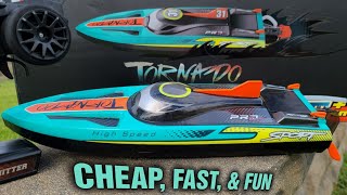 Tornado 17" Self-Righting Brushless Rc Boat With Beginner Friendly Features - Henglong Rc Boat