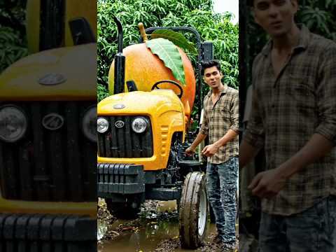 🥭 Mango Tractor 🚜 #shorts #tractor #trending #fruit #food #newchannel #gaadiwalacartoon #viral #farm
