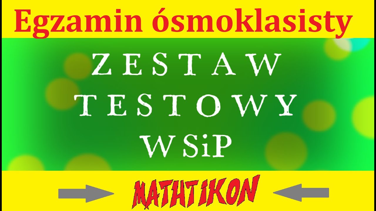 Sprawdzian Z Polskiego Klasa 8 Wsip Części Mowy Egzamin ósmoklasisty - powtórka z WSiP cz.3 - prostopadłościan - ułamki