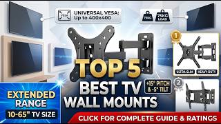 Top 5 TV Wall Mounts 2026 📺🔧 | Best Full Motion & Adjustable TV Brackets