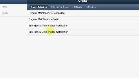 SAP Mobile & Kiosk PM Plant Maintenance: Raise Order / Notifications