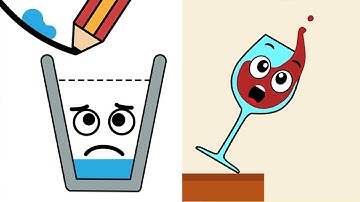 Happy Glass vs Spill it - MAX LEVEL Gameplay Walkthrough (Android,iOS)  NEW UPDATE