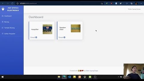 Aplikasi Pengelolaan Barang dengan LARAVEL V8